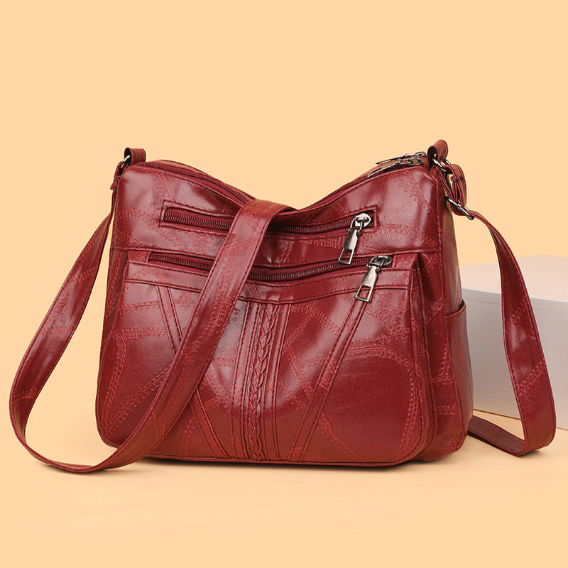 Stitching Braid All-match Shoulder Messenger Bag