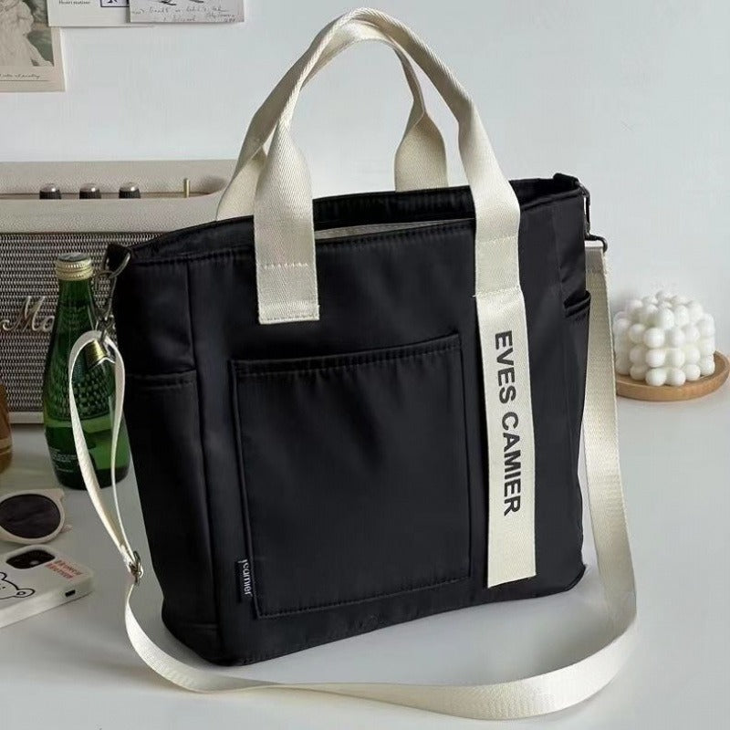Simple All-match Waterproof Stylish Tote Canvas Handbag